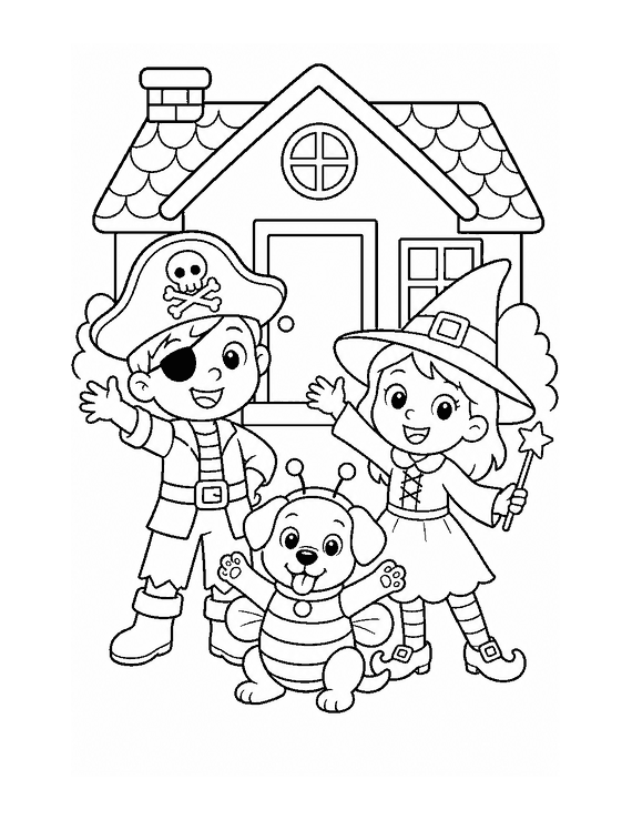 Trick-or-Treat with Sam and Zoe: Free Halloween Coloring Pages (Book 2